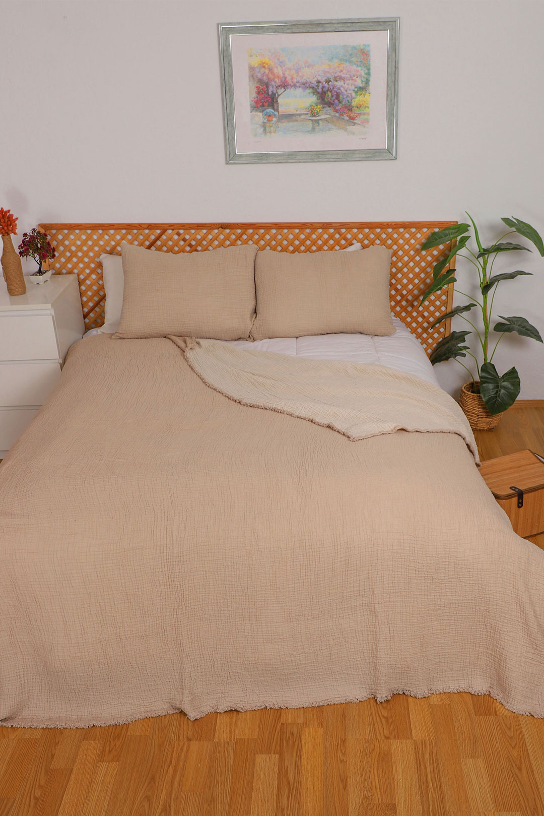 muslin bed spread